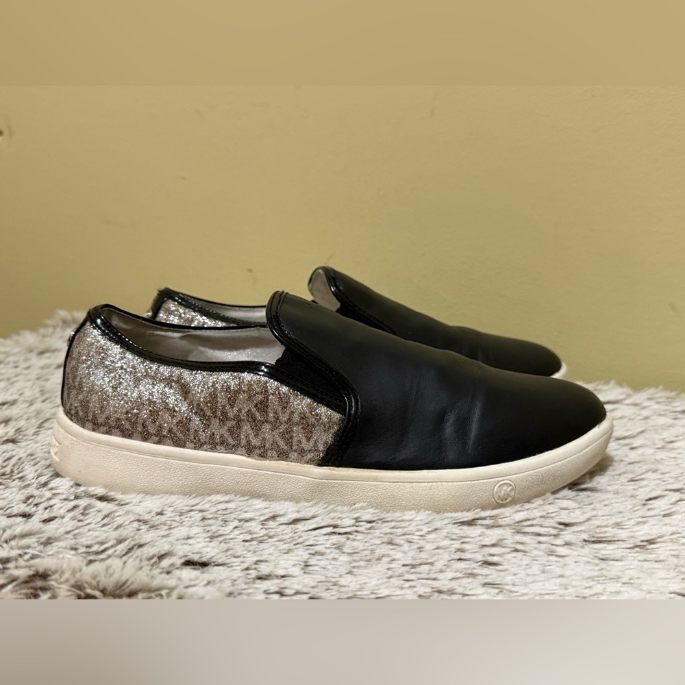 Michael Kors Black Slip-On Shoes